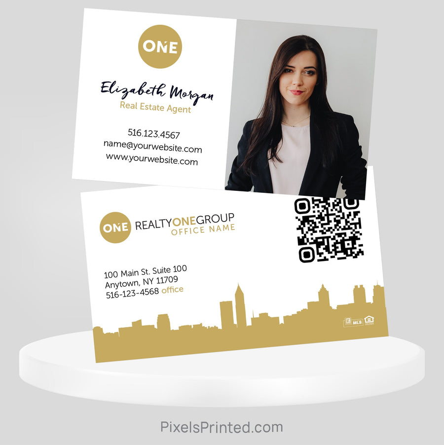 Realty ONE Group real estate business cards Business Cards PixelsPrinted 