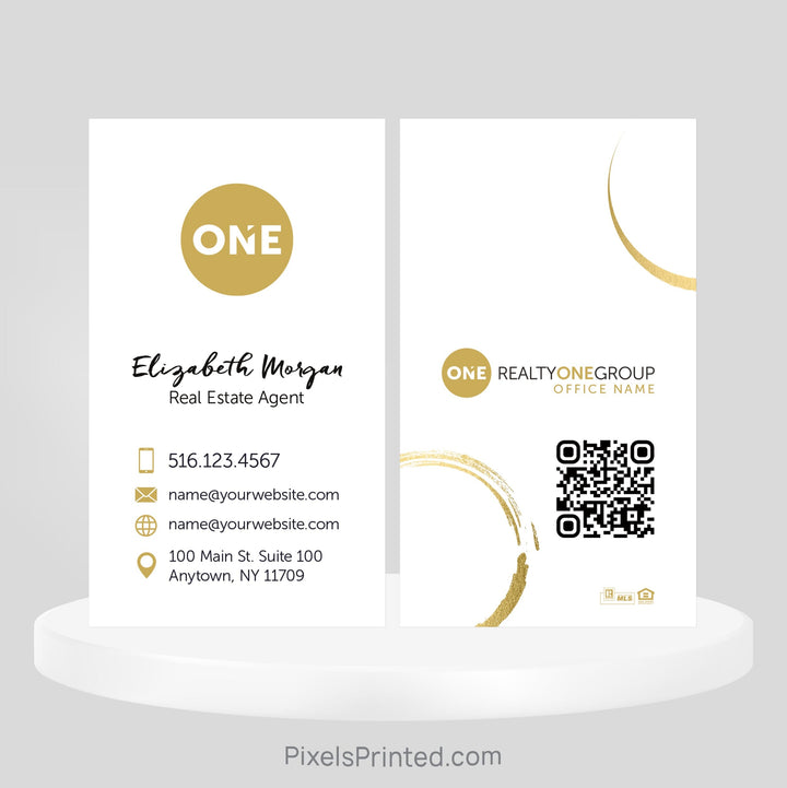 Realty ONE Group real estate business cards Business Cards PixelsPrinted 