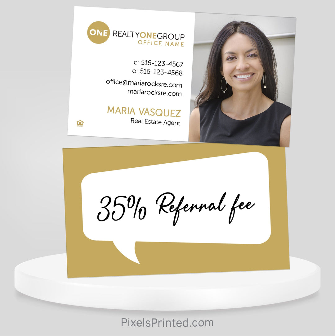 Realty ONE Group referral business cards Business Cards PixelsPrinted 