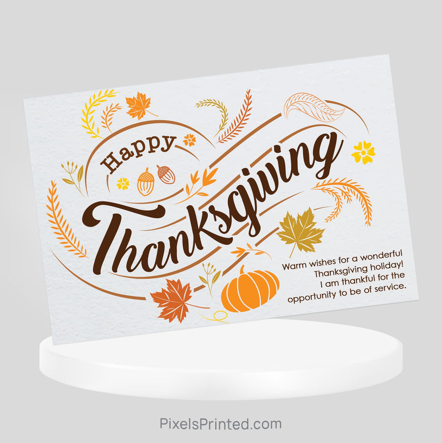 Realty One Group Thanksgiving postcards PixelsPrinted 