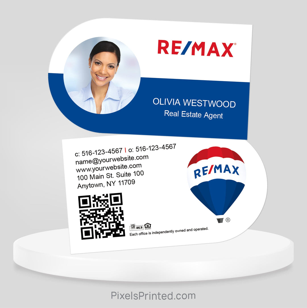 REMAX half circle business cards Business Cards PixelsPrinted 