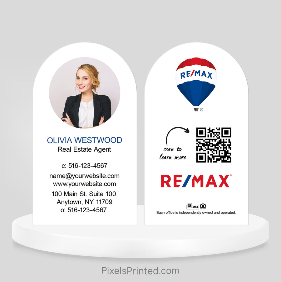 REMAX half circle business cards Business Cards PixelsPrinted 