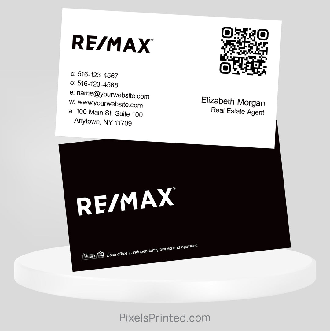 REMAX no photo business cards Business Cards PixelsPrinted 