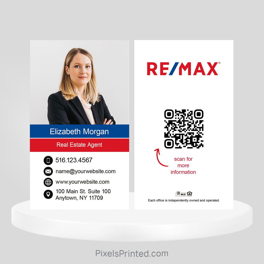 REMAX real estate business cards Business Cards PixelsPrinted 