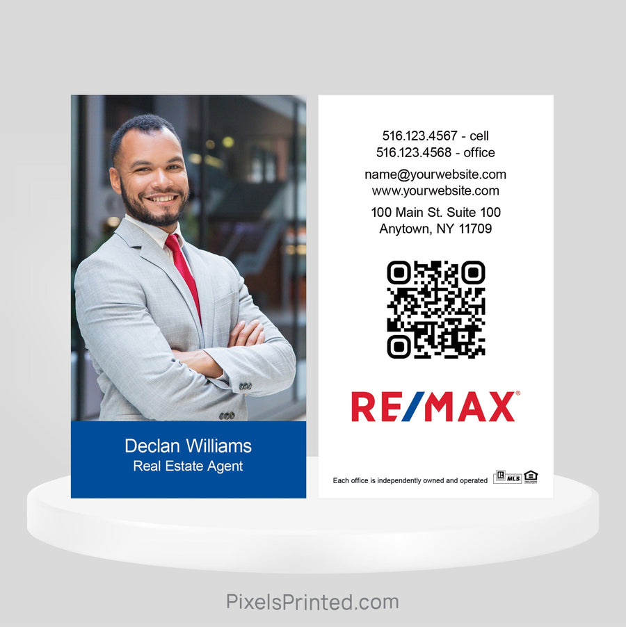 REMAX real estate business cards Business Cards PixelsPrinted 