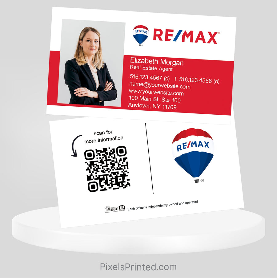 REMAX real estate business cards Business Cards PixelsPrinted 