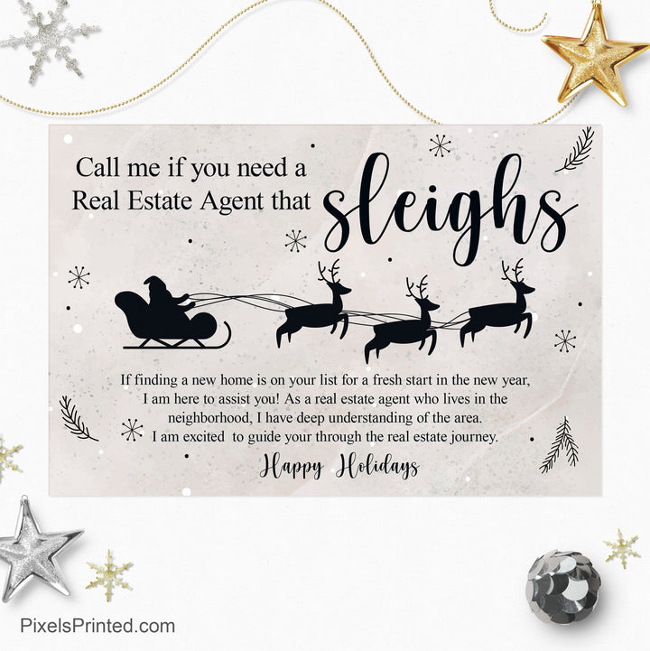 REMAX real estate Christmas holiday postcards PixelsPrinted 