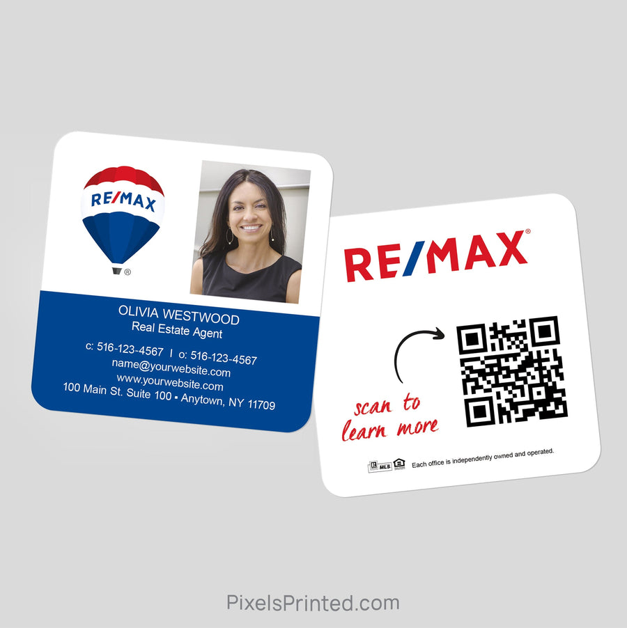 REMAX square business cards Business Cards PixelsPrinted 