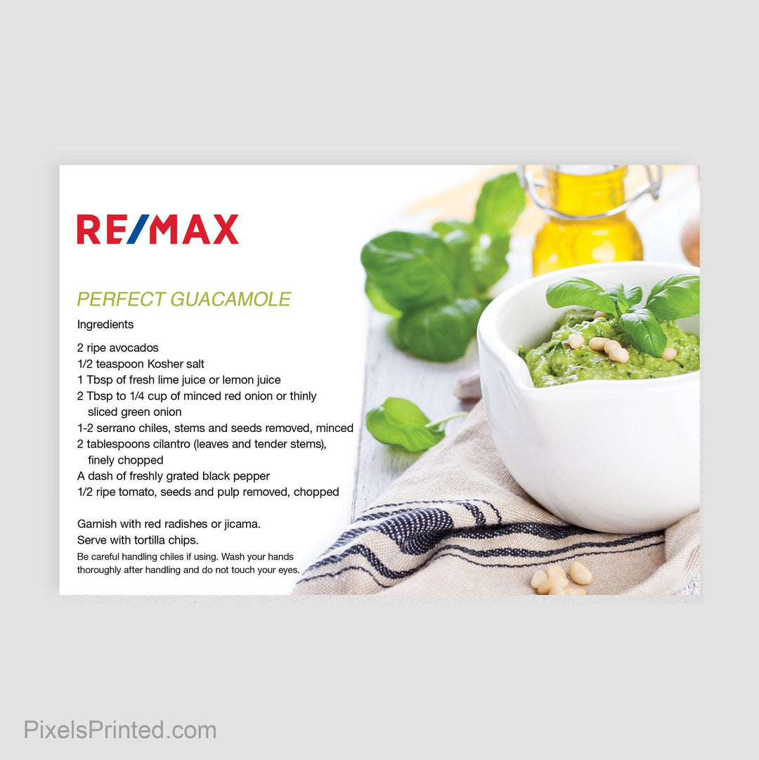 REMAX recipe postcards PixelsPrinted 