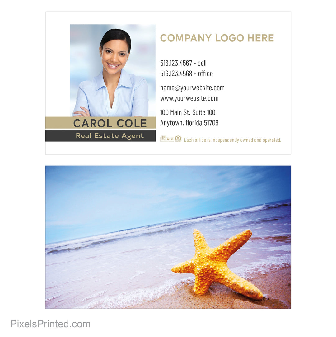 beach Century 21 business cards Business Cards PixelsPrinted 