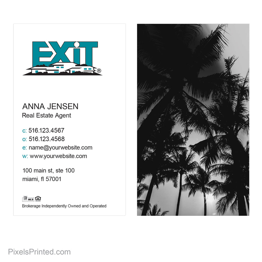beach EXIT realty business cards Business Cards PixelsPrinted 