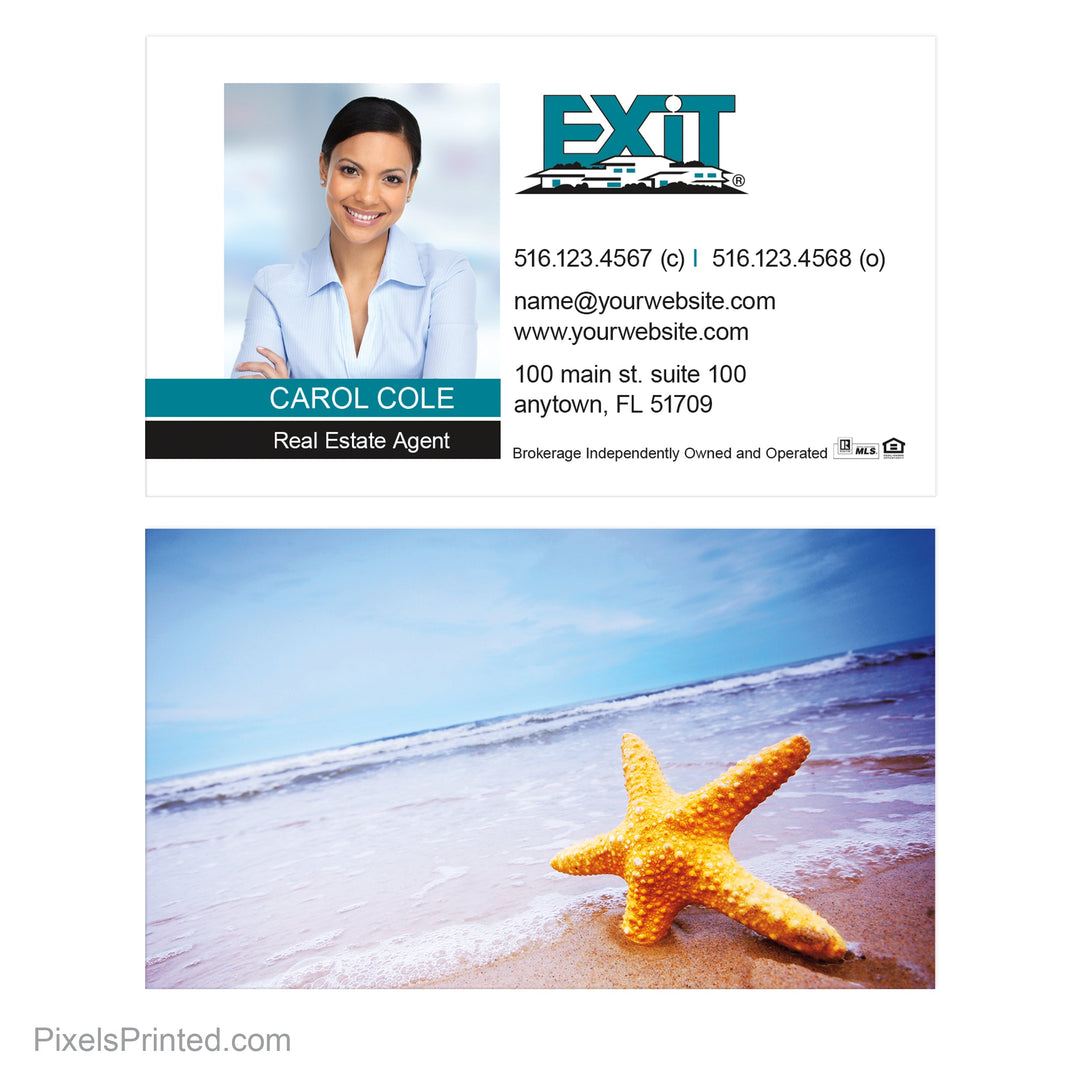 beach EXIT realty business cards Business Cards PixelsPrinted 