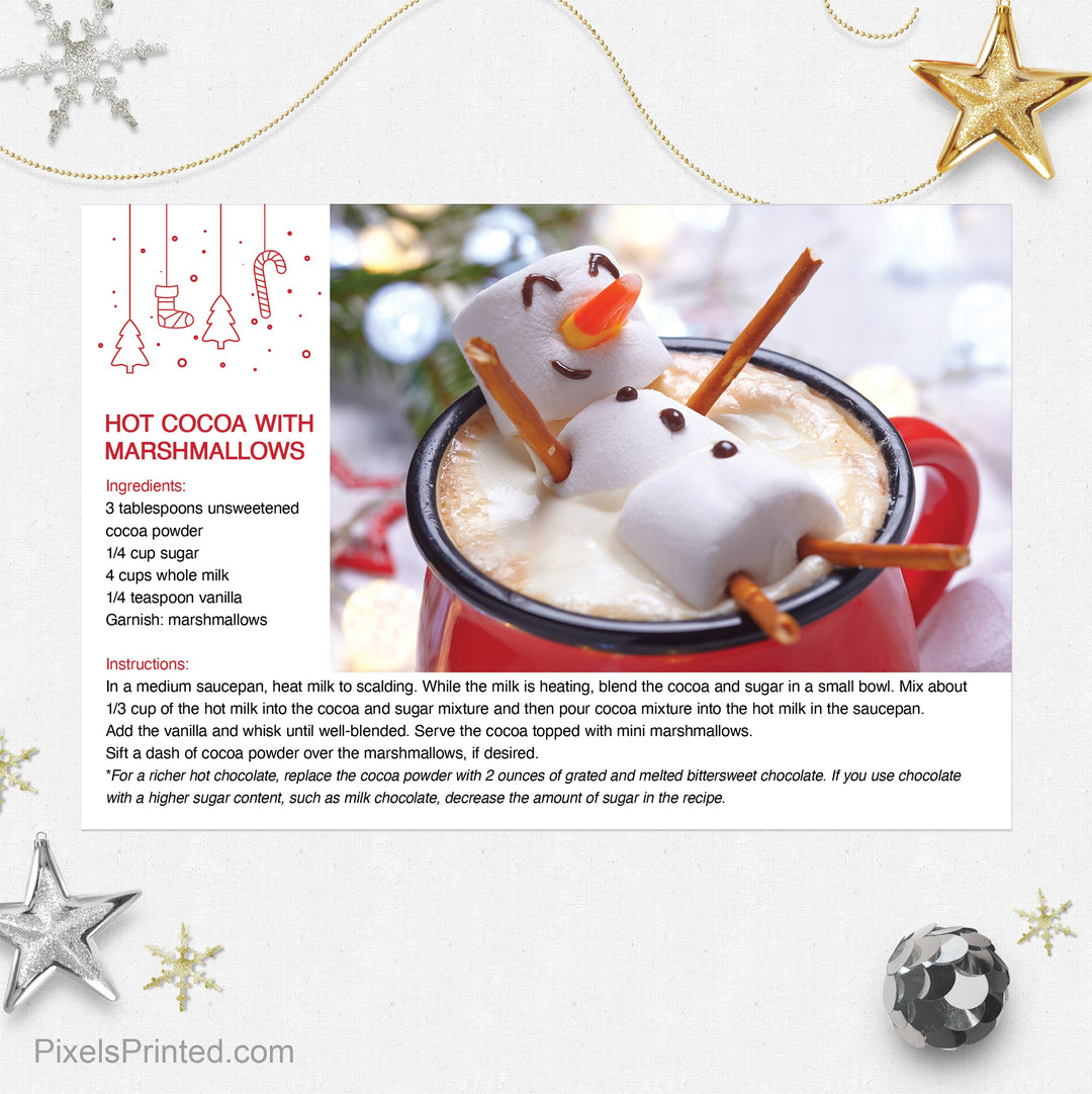 Berkshire Hathaway Christmas recipe postcards PixelsPrinted 