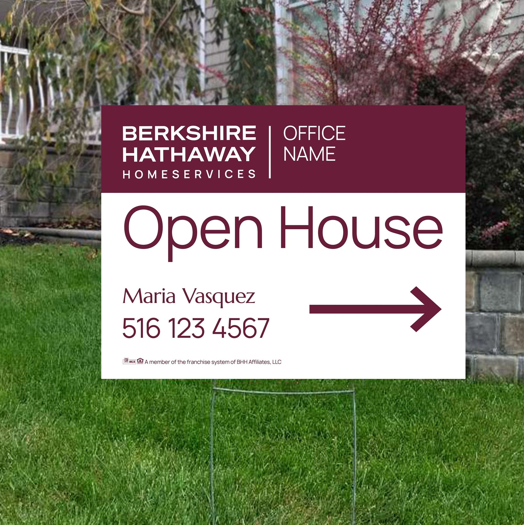 Berkshire Hathaway open house yard signs PixelsPrinted