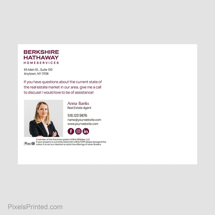 Berkshire Hathaway postcards PixelsPrinted 