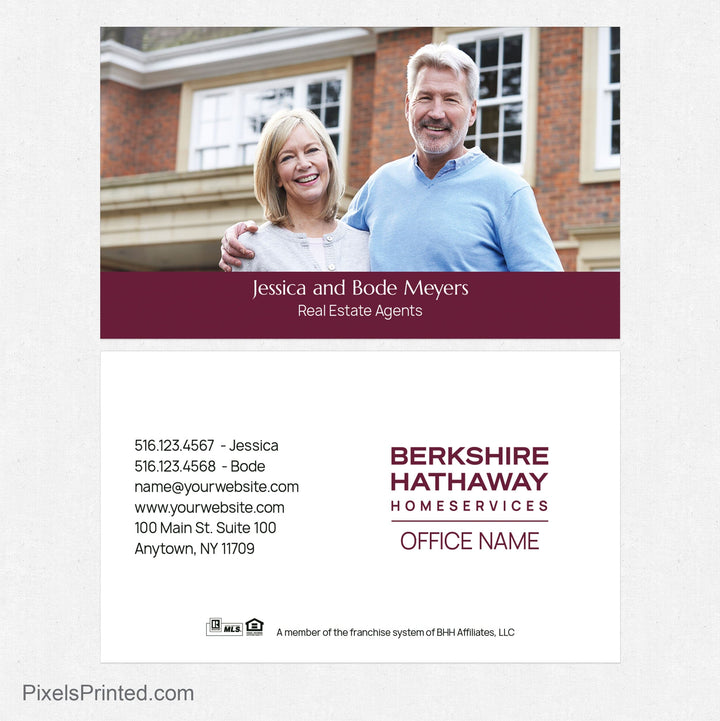 Berkshire Hathaway team business cards Business Cards PixelsPrinted 
