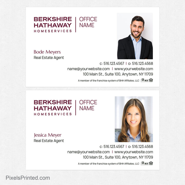 Berkshire Hathaway team business cards Business Cards PixelsPrinted 