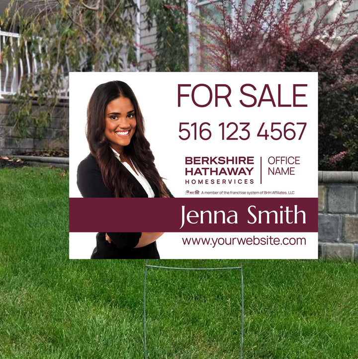 Berkshire Hathaway yard signs, for sale signs, open house signs, realtor yard signs