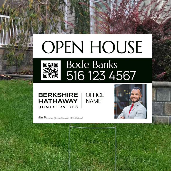 Berkshire Hathaway yard signs, for sale signs, open house signs, realtor yard signs