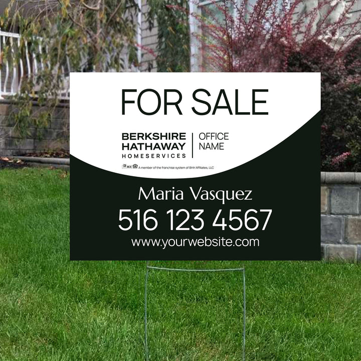 Berkshire Hathaway yard signs, for sale signs, open house signs, realtor yard signs