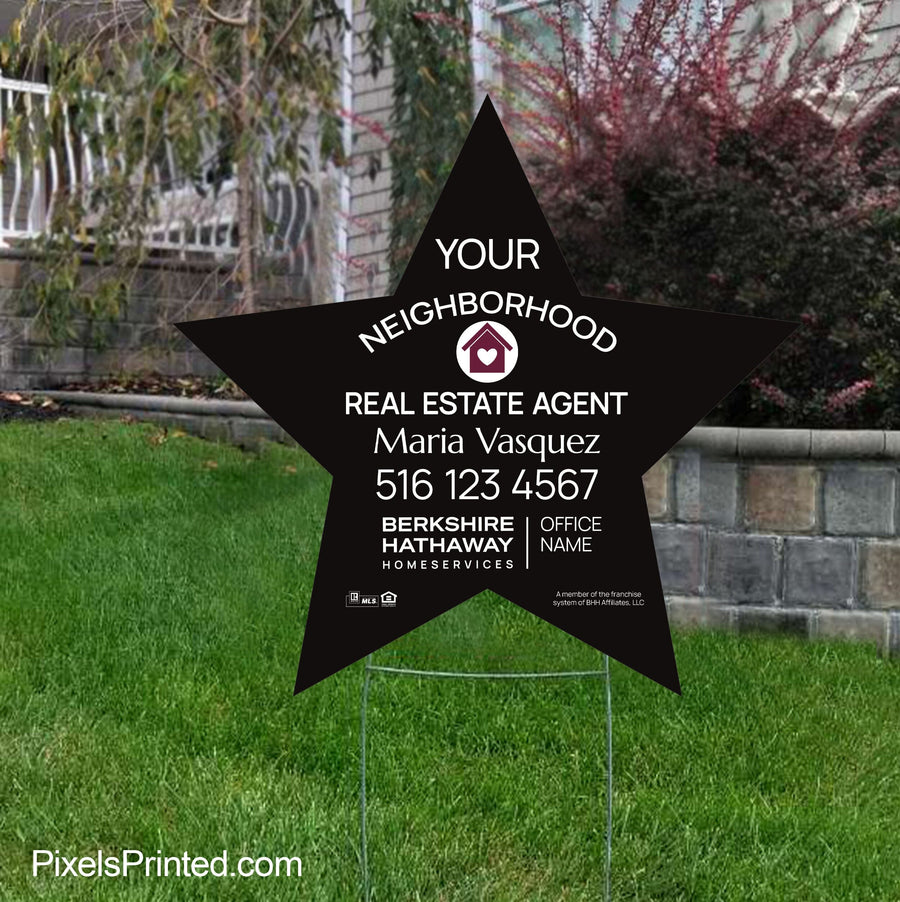 Berkshire Hathaway your neighborhood agent signs yard signs PixelsPrinted 