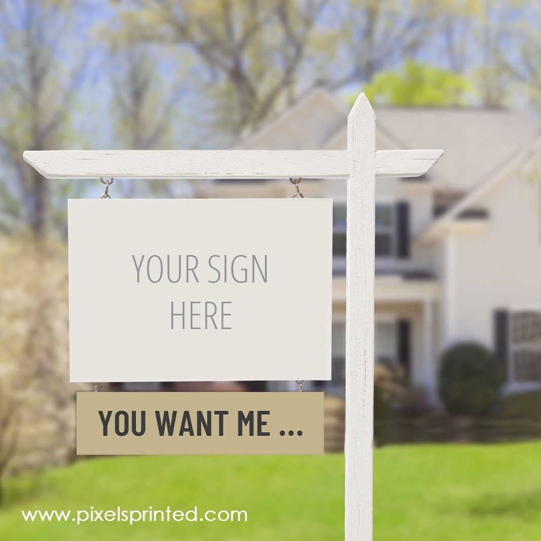 real estate sign riders PixelsPrinted 