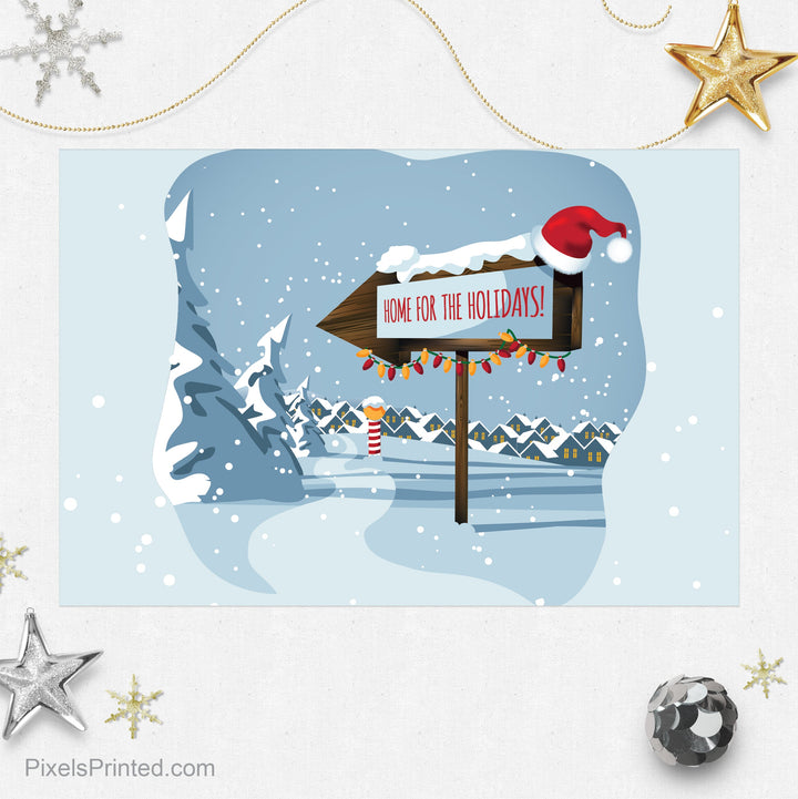 Coldwell Banker Christmas holiday postcards postcards PixelsPrinted 