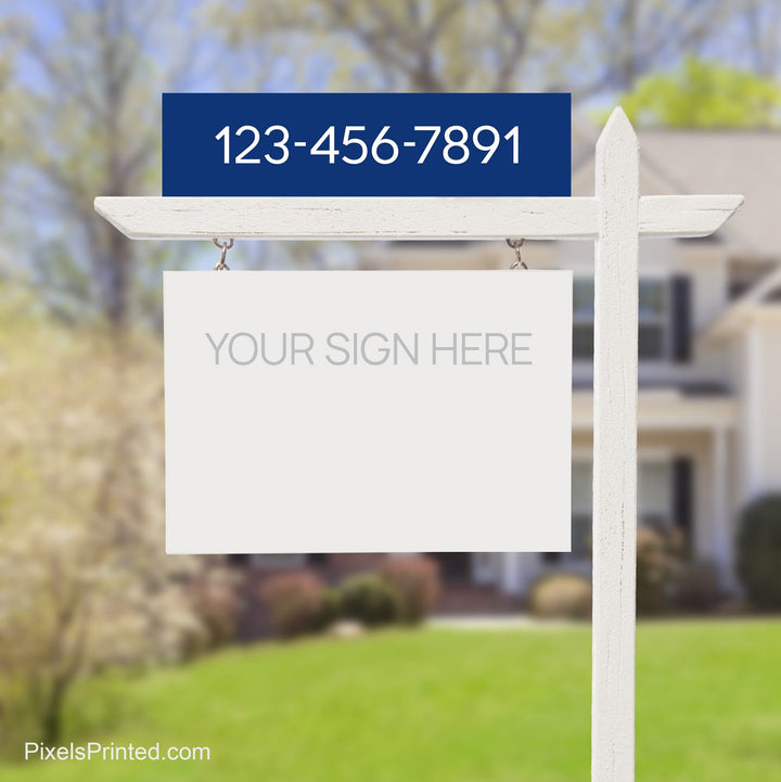 Coldwell Banker phone number sign riders PixelsPrinted 