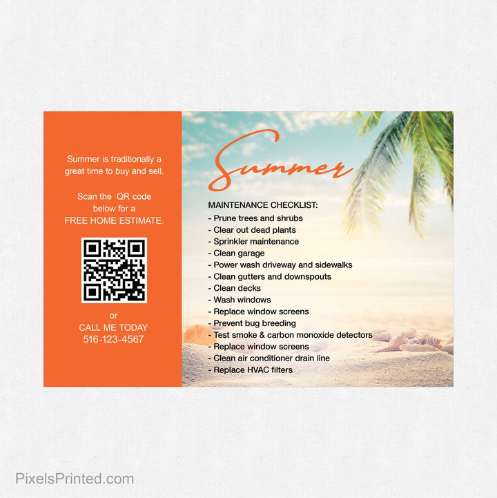 ERA real estate summer maintenance postcards PixelsPrinted 