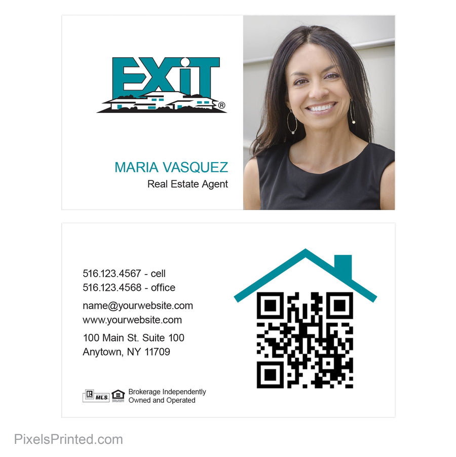 EXIT realty business cards Business Cards PixelsPrinted 
