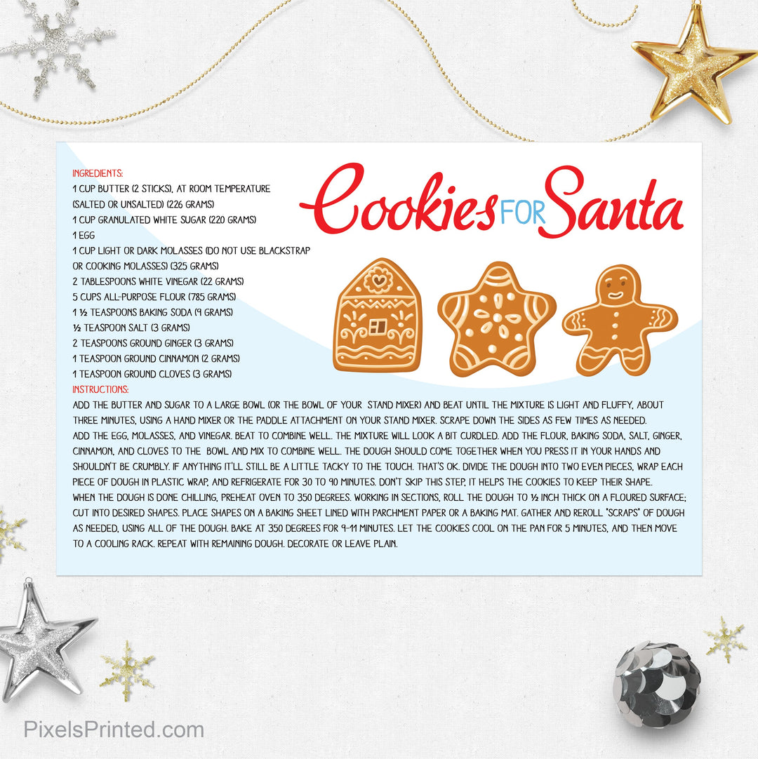 EXIT realty Christmas recipe postcards postcards PixelsPrinted 