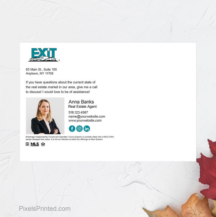 EXIT realty fall maintenance postcards postcards PixelsPrinted 