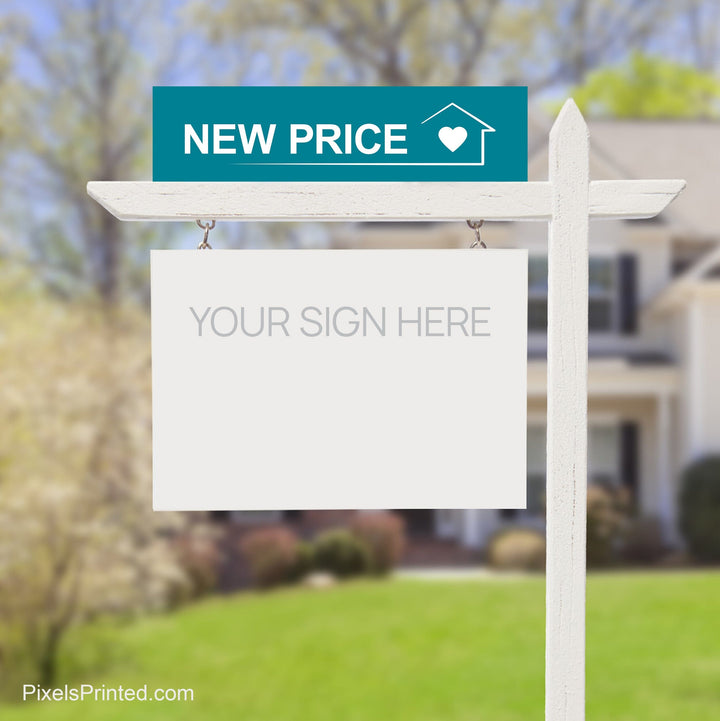 EXIT realty new price sign riders PixelsPrinted 