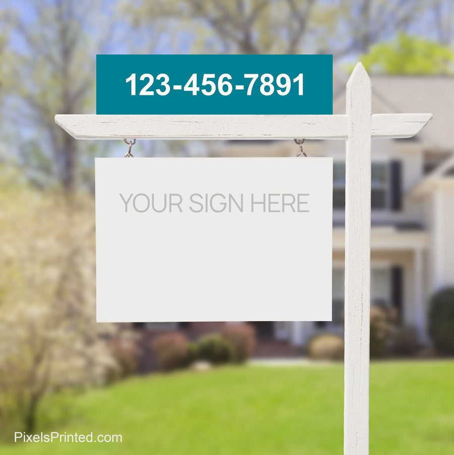 EXIT realty phone number sign riders PixelsPrinted 