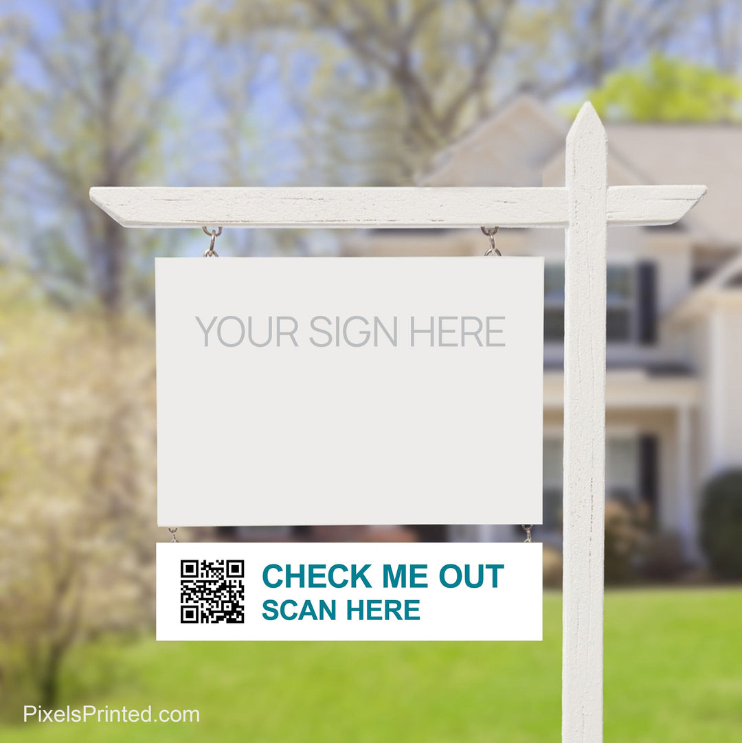 EXIT realty QR code sign riders PixelsPrinted 