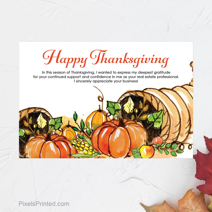 EXIT realty Thanksgiving postcards postcards PixelsPrinted 