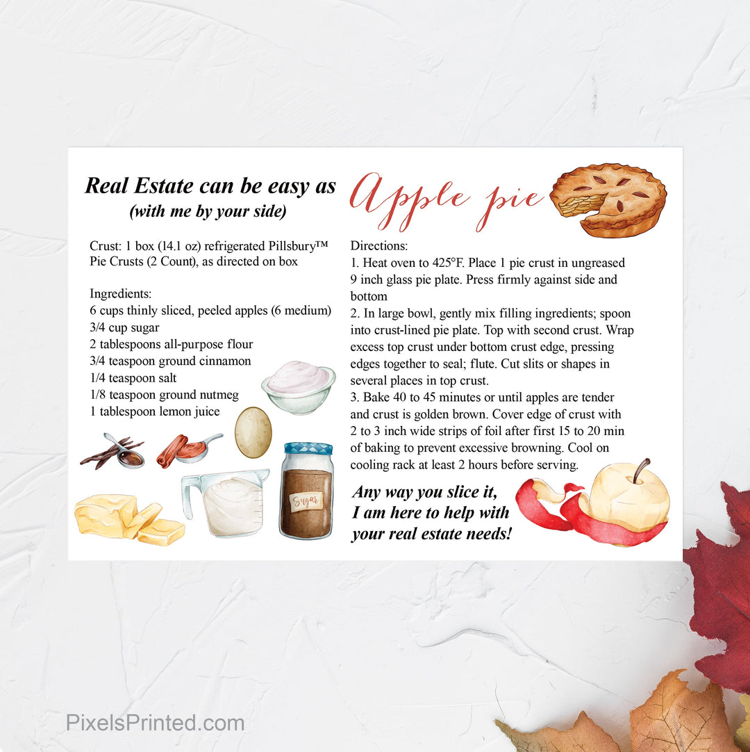 EXIT realty Thanksgiving recipe postcards postcards PixelsPrinted 