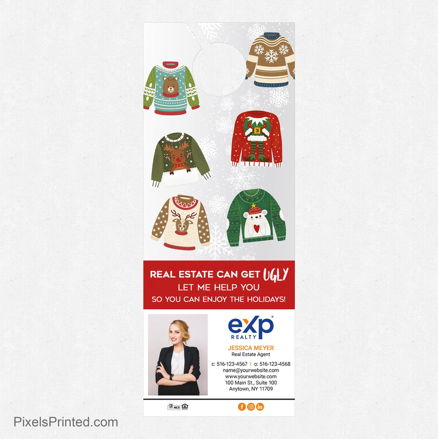 EXP realty Christmas door hangers PixelsPrinted 