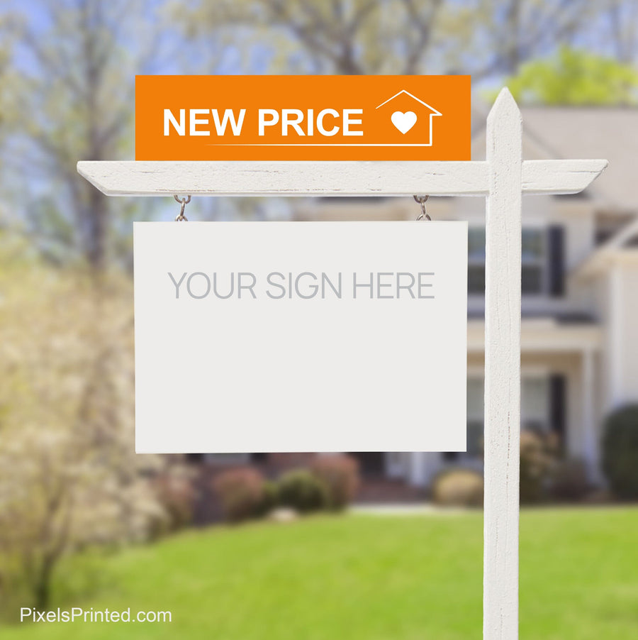 EXP realty new price sign riders PixelsPrinted 