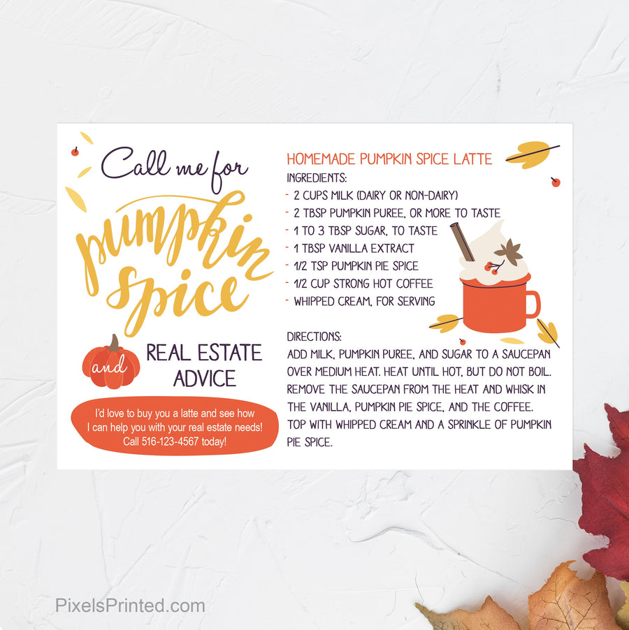 EXP realty Thanksgiving recipe postcards postcards PixelsPrinted 
