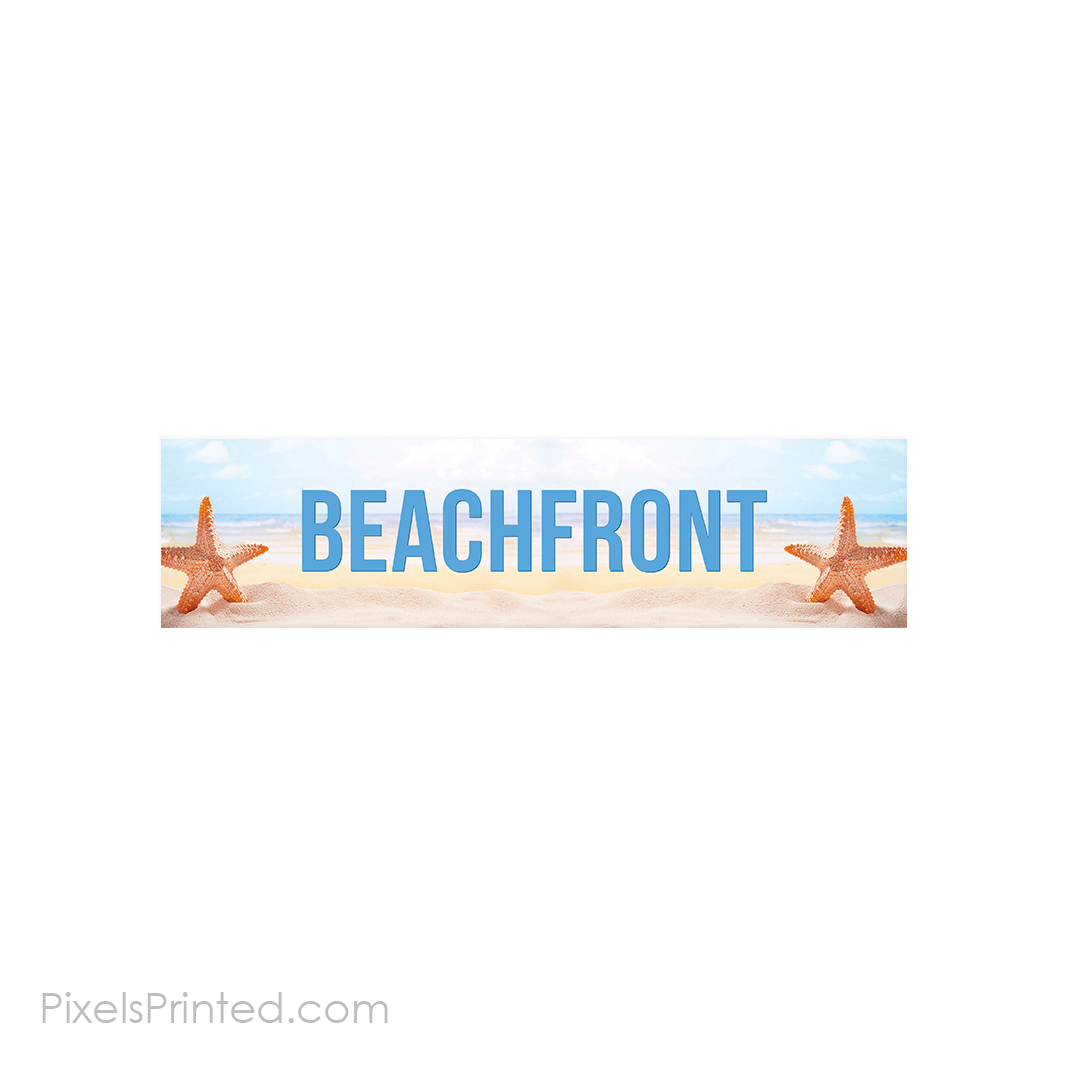 Beachfront sign riders
