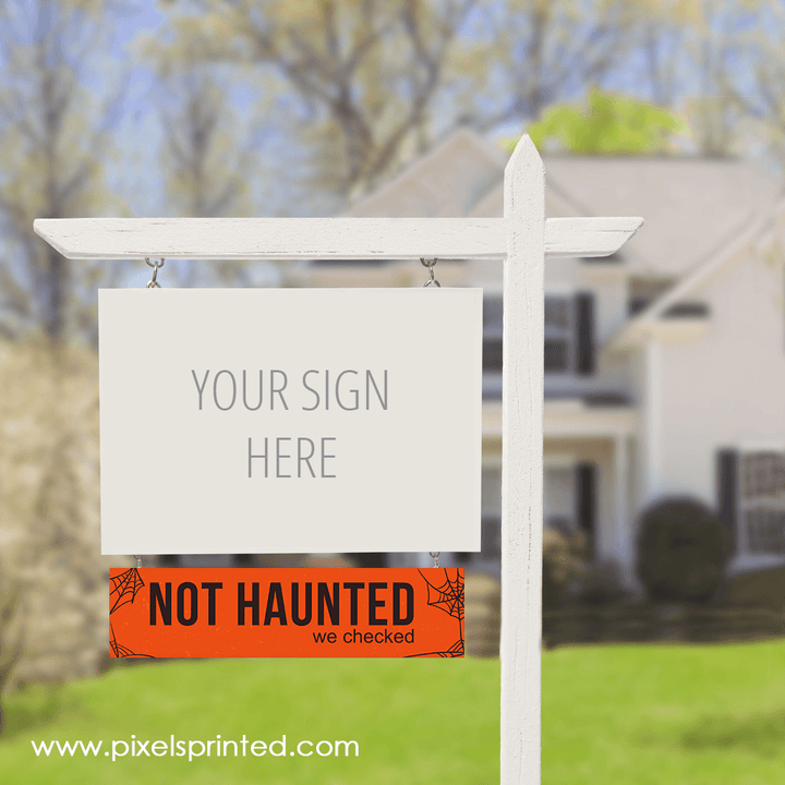 fun Halloween real estate sign riders PixelsPrinted 