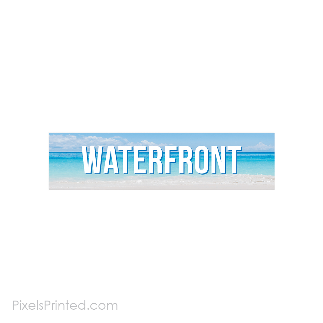 waterfront sign riders