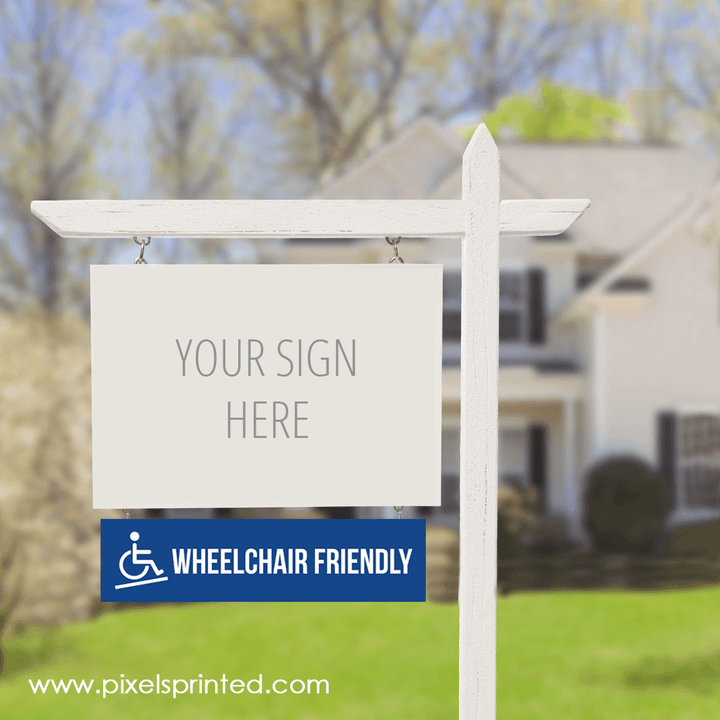 handicap real estate sign riders PixelsPrinted 