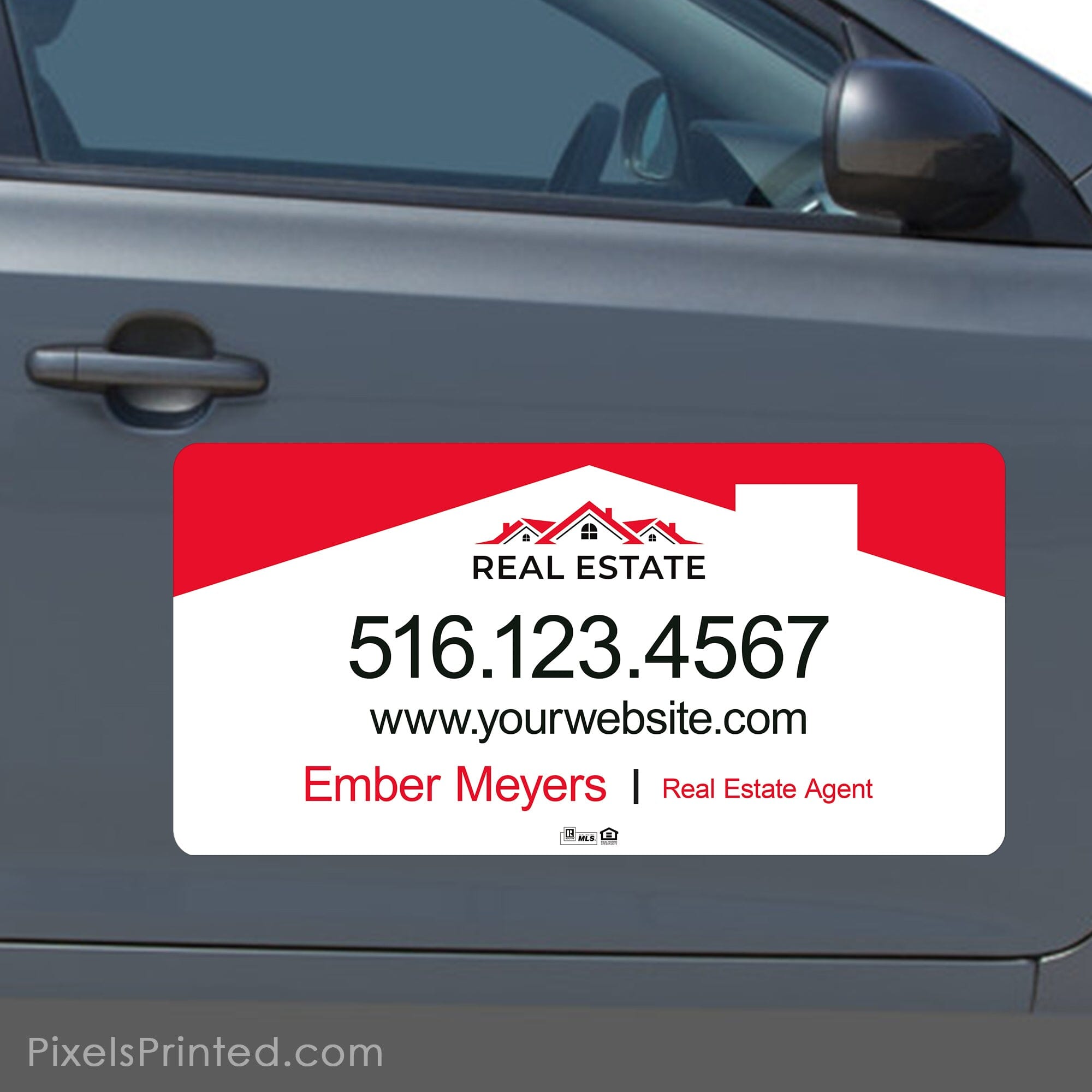 EXIT real estate car magnets - 11x17 with rounded corners, durable - set of 2 magnets - FREE 2024 UPS ground shipping