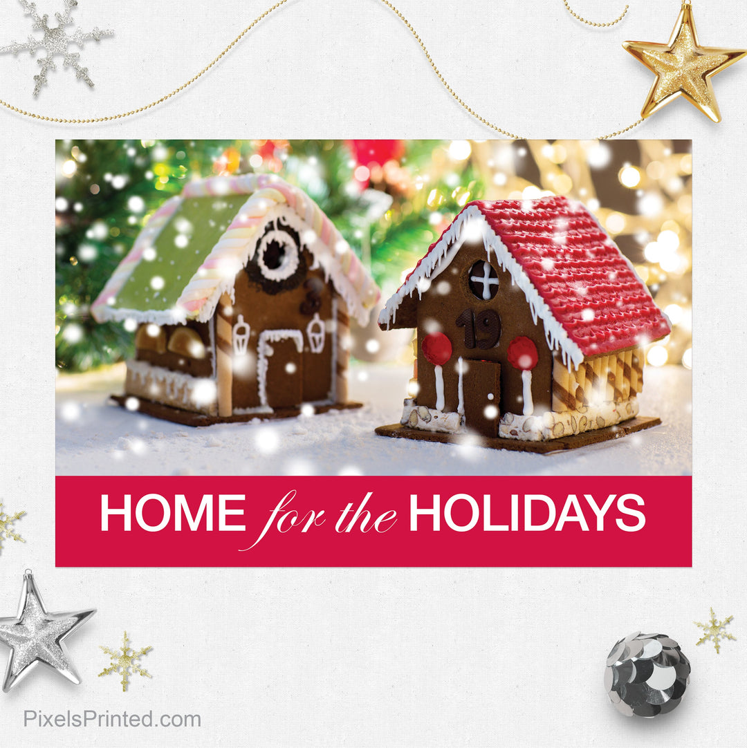 Independent real estate Christmas postcards postcards PixelsPrinted 