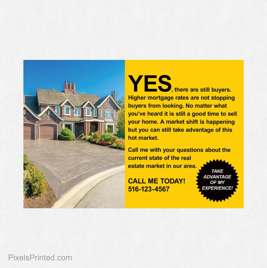 Independent real estate market shift postcards PixelsPrinted 
