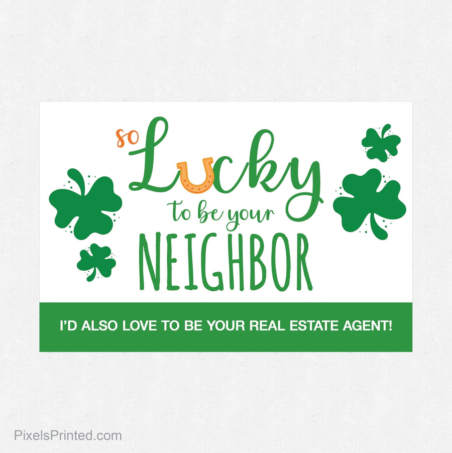 Independent real estate St. Patrick's Day postcards PixelsPrinted 