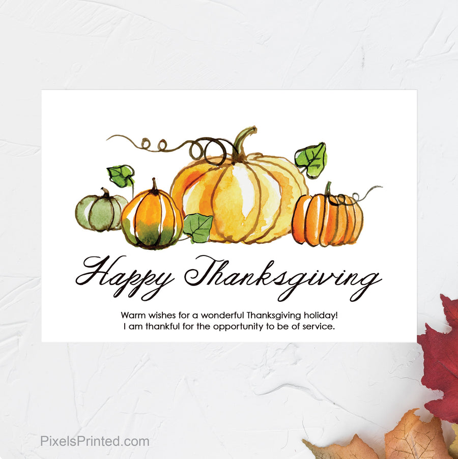 Independent real estate Thanksgiving postcards postcards PixelsPrinted 