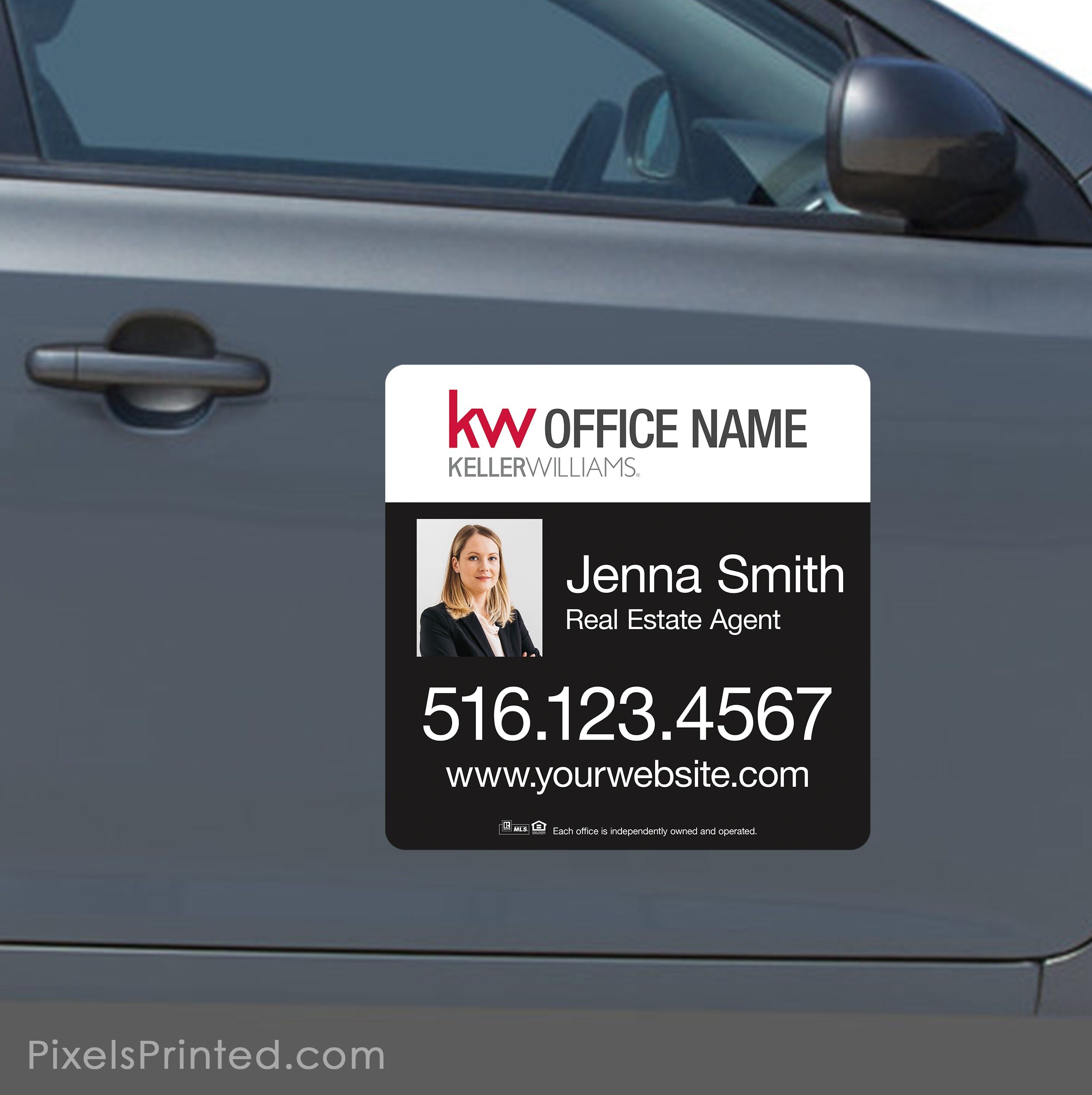 Keller Williams real estate car magnets - 11x17 with sale rounded corners, durable - set of TWO magnets - FREE UPS ground shipping